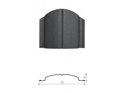 Металлический штакетник «ЕВРОПЛАНКА», покрытие полиэстер, двухстороннее матовое СТАНДАРТ