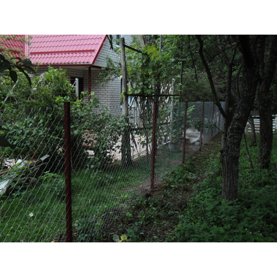 Оцинкованная сетка рабица для забора д. 1,6 высотой 1,5 м