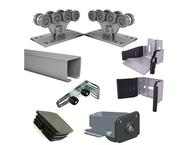 КОМПЛЕКТ ФУРНИТУРЫ ALUTECH SGN.01 (ДО 450 КГ) с не оцинкованной шиной 6 м.п